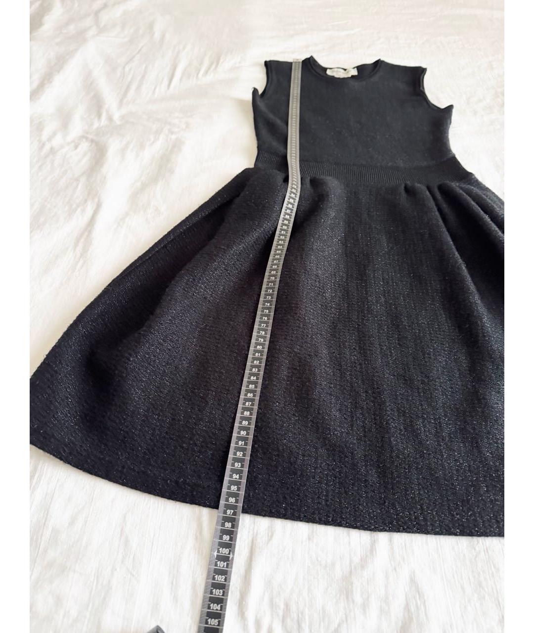 SAINT LAURENT Черное шерстяное повседневное платье, фото 7