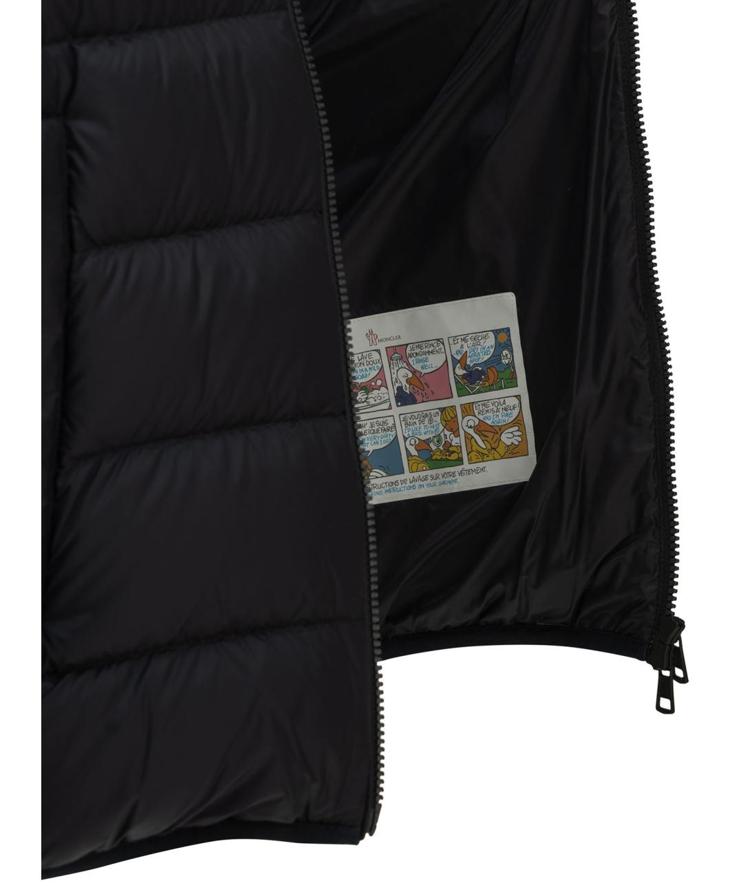 MONCLER Синяя полиамидовая куртка, фото 4