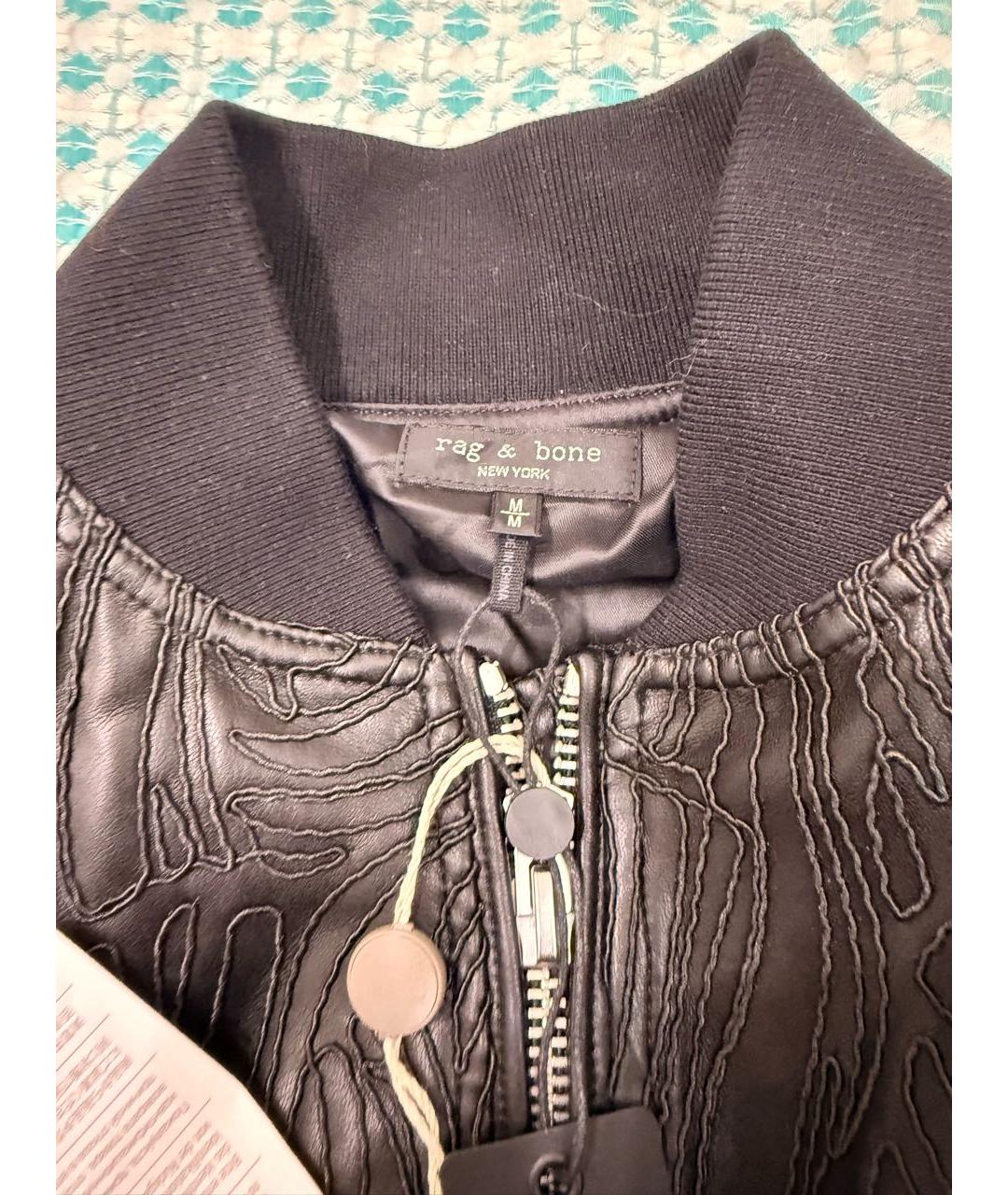 RAG & BONE Черная полиэстеровая куртка, фото 3