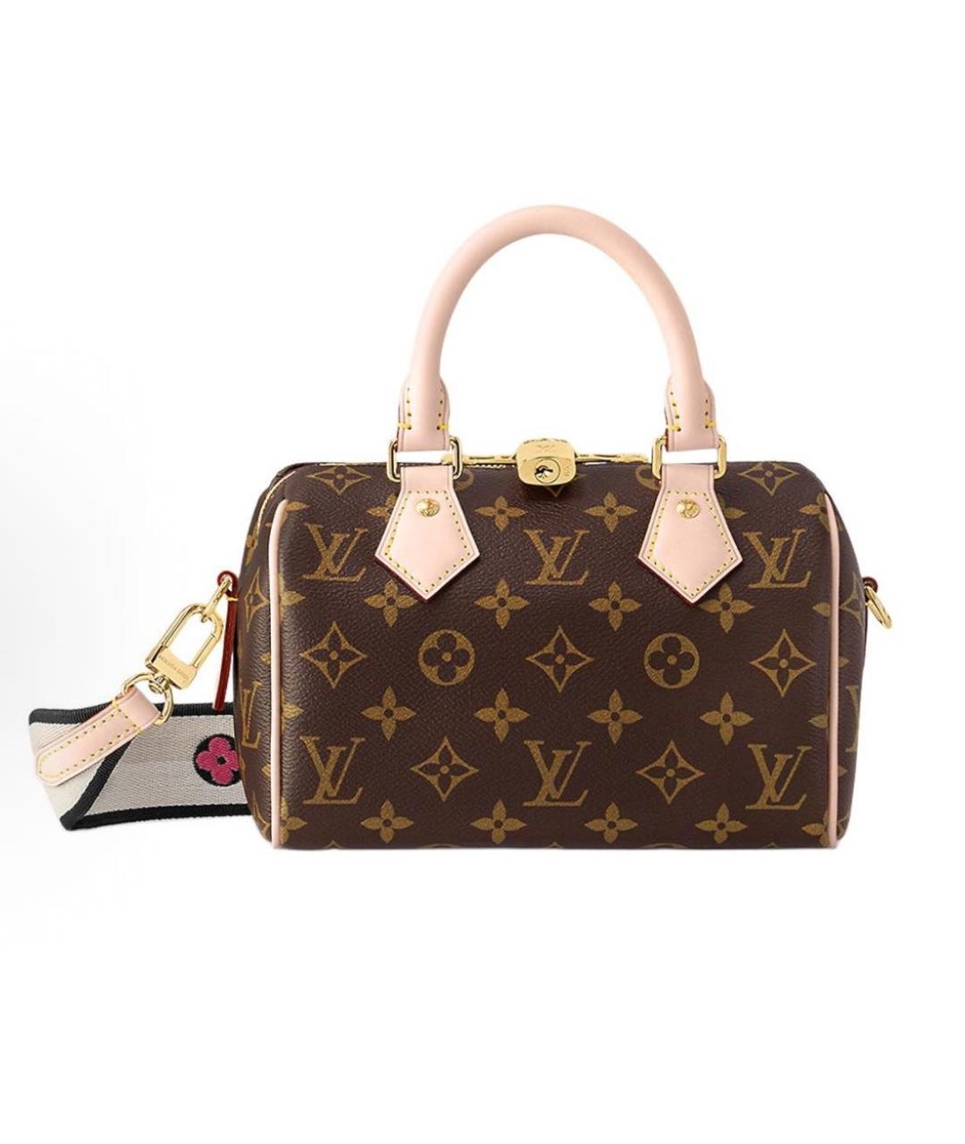 LOUIS VUITTON Коричневая сумка с короткими ручками из канвы, фото 5