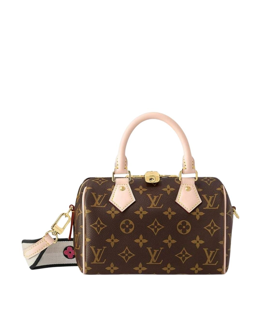LOUIS VUITTON Коричневая сумка с короткими ручками из канвы, фото 1