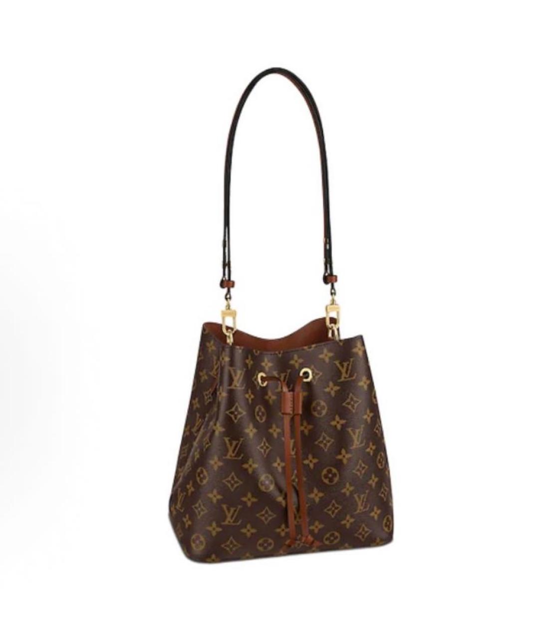 LOUIS VUITTON Коричневая сумка через плечо из канвы, фото 5