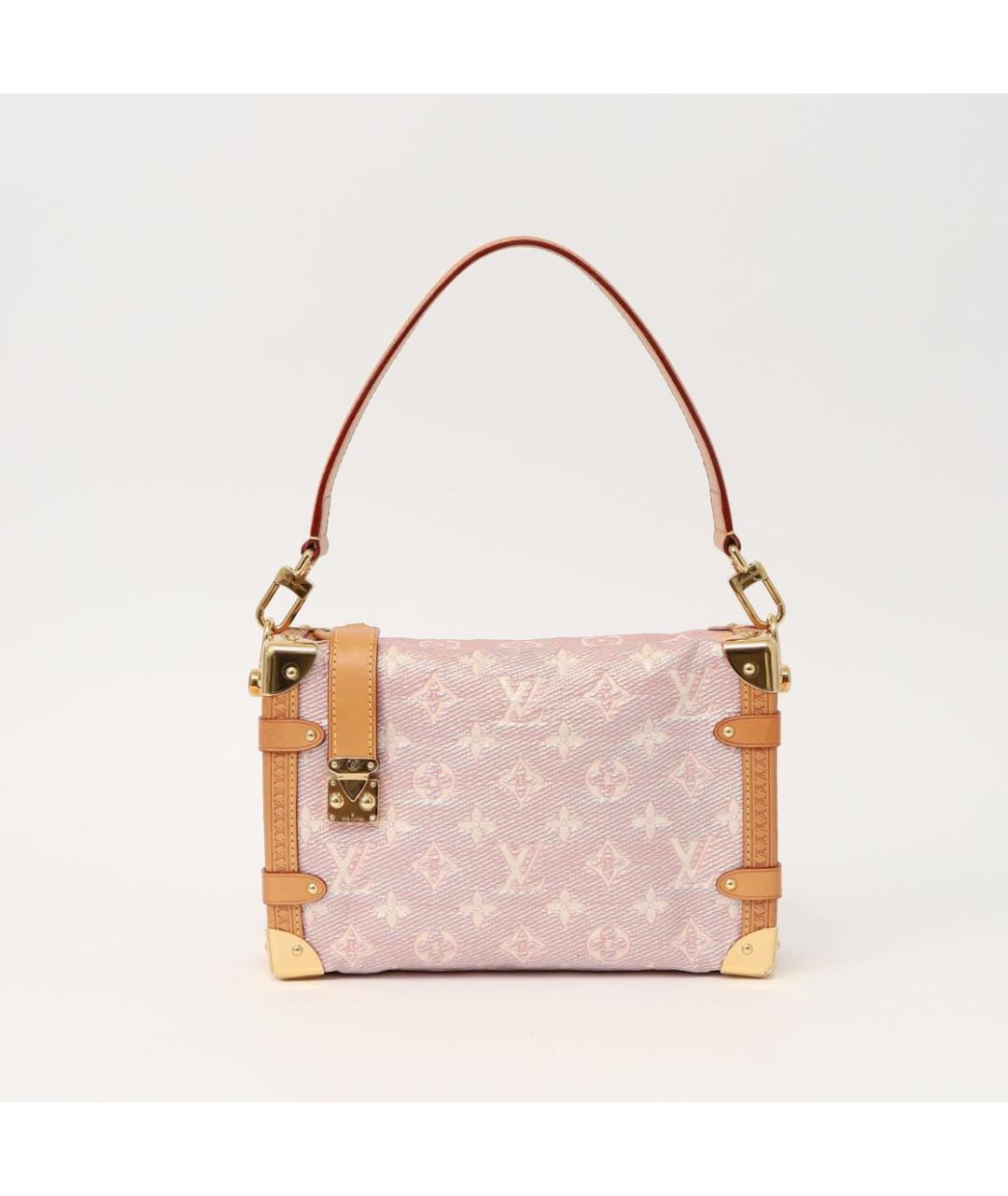 LOUIS VUITTON Розовая сумка через плечо из канвы, фото 2