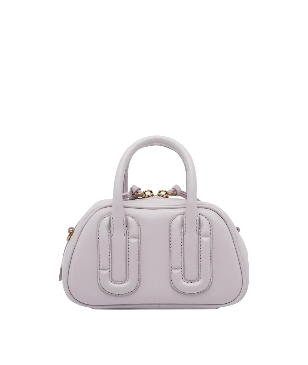 MARC JACOBS Белая кожаная сумка с короткими ручками, фото 3