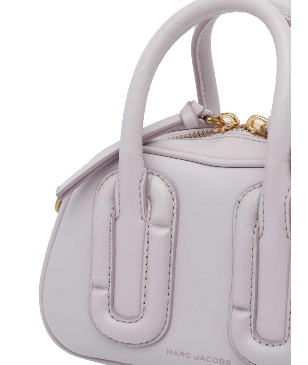 MARC JACOBS Белая кожаная сумка с короткими ручками, фото 4