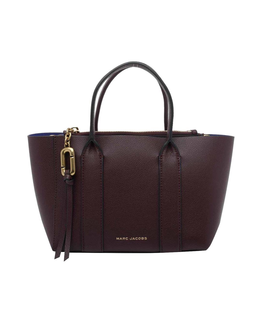 MARC JACOBS Бордовая кожаная сумка тоут, фото 1