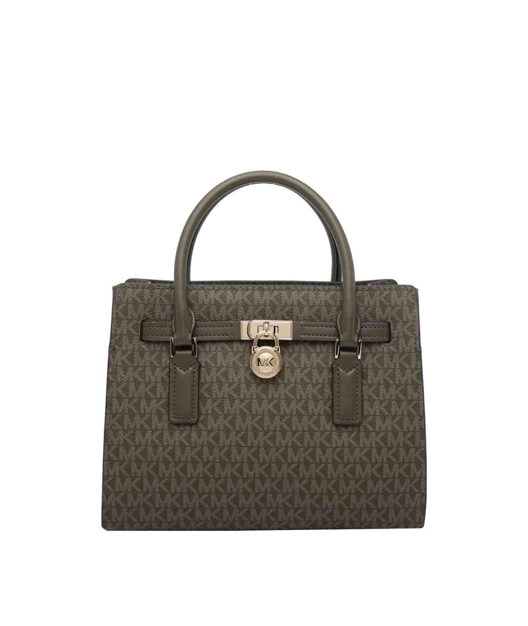 MICHAEL MICHAEL KORS Зеленая кожаная сумка тоут, фото 1