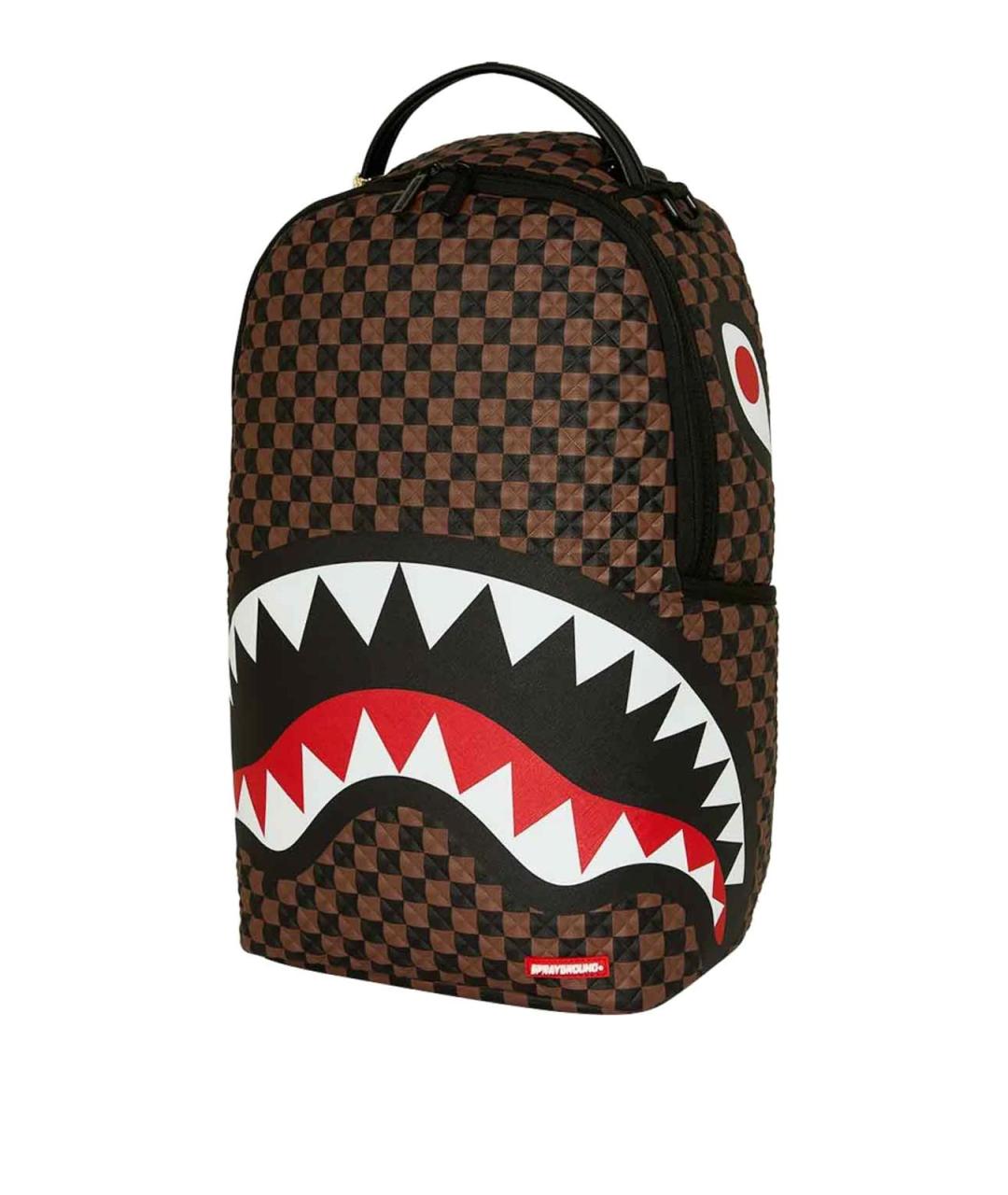 SPRAYGROUND Коричневый рюкзак из искусственной кожи, фото 5