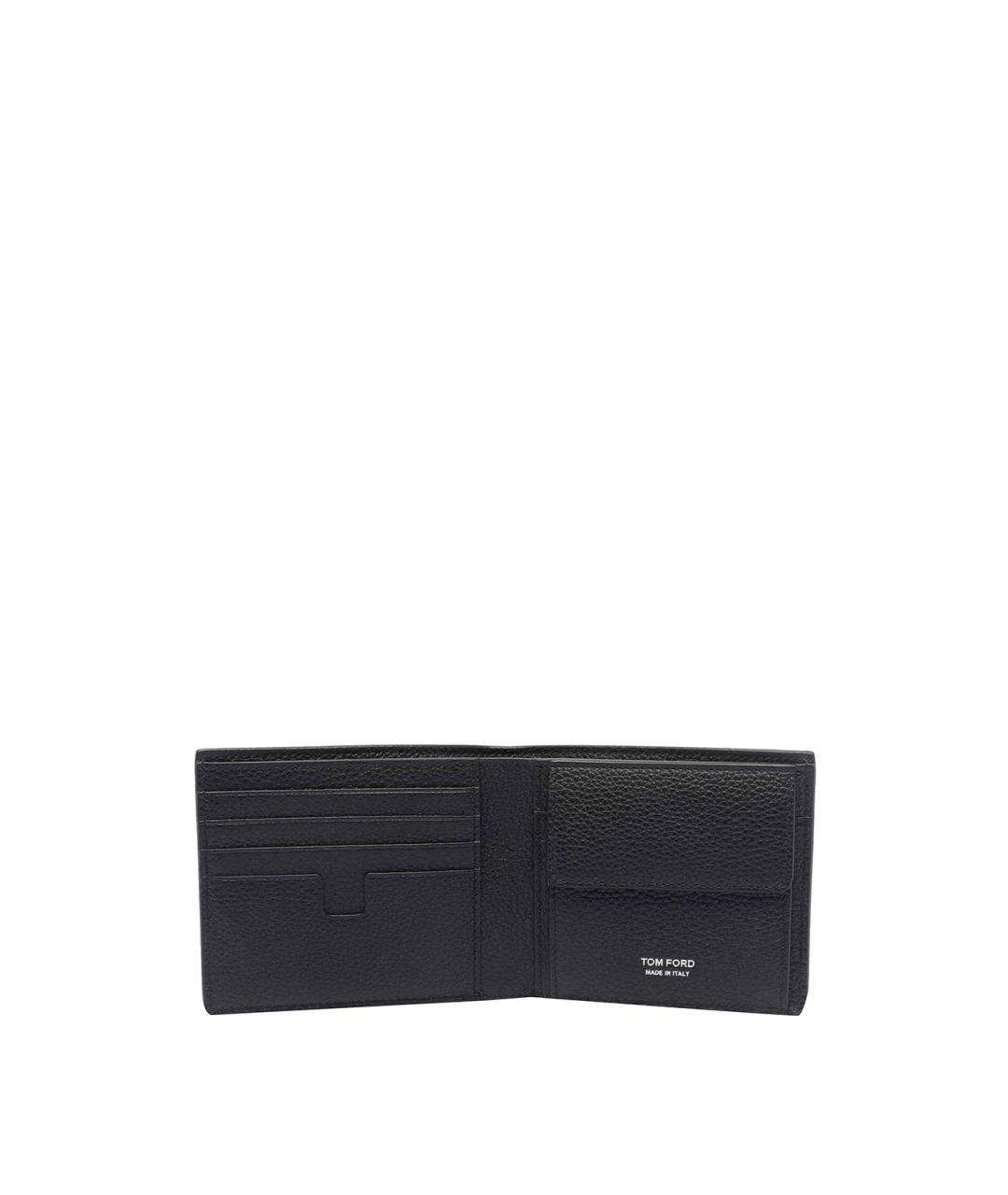 TOM FORD Черный кожаный кошелек, фото 2