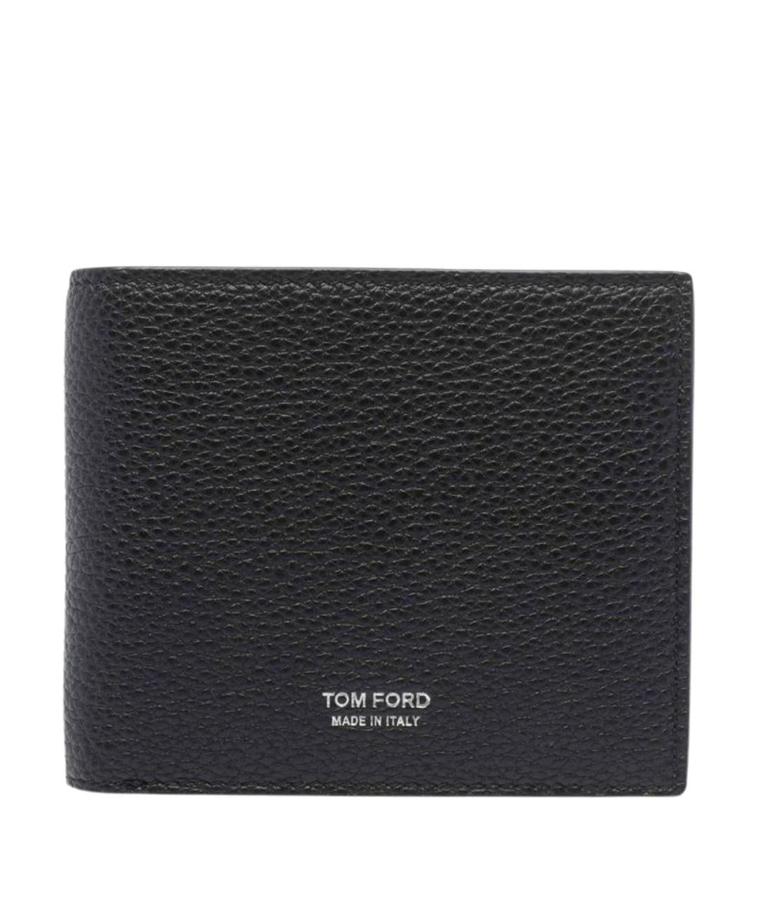 TOM FORD Черный кожаный кошелек, фото 1