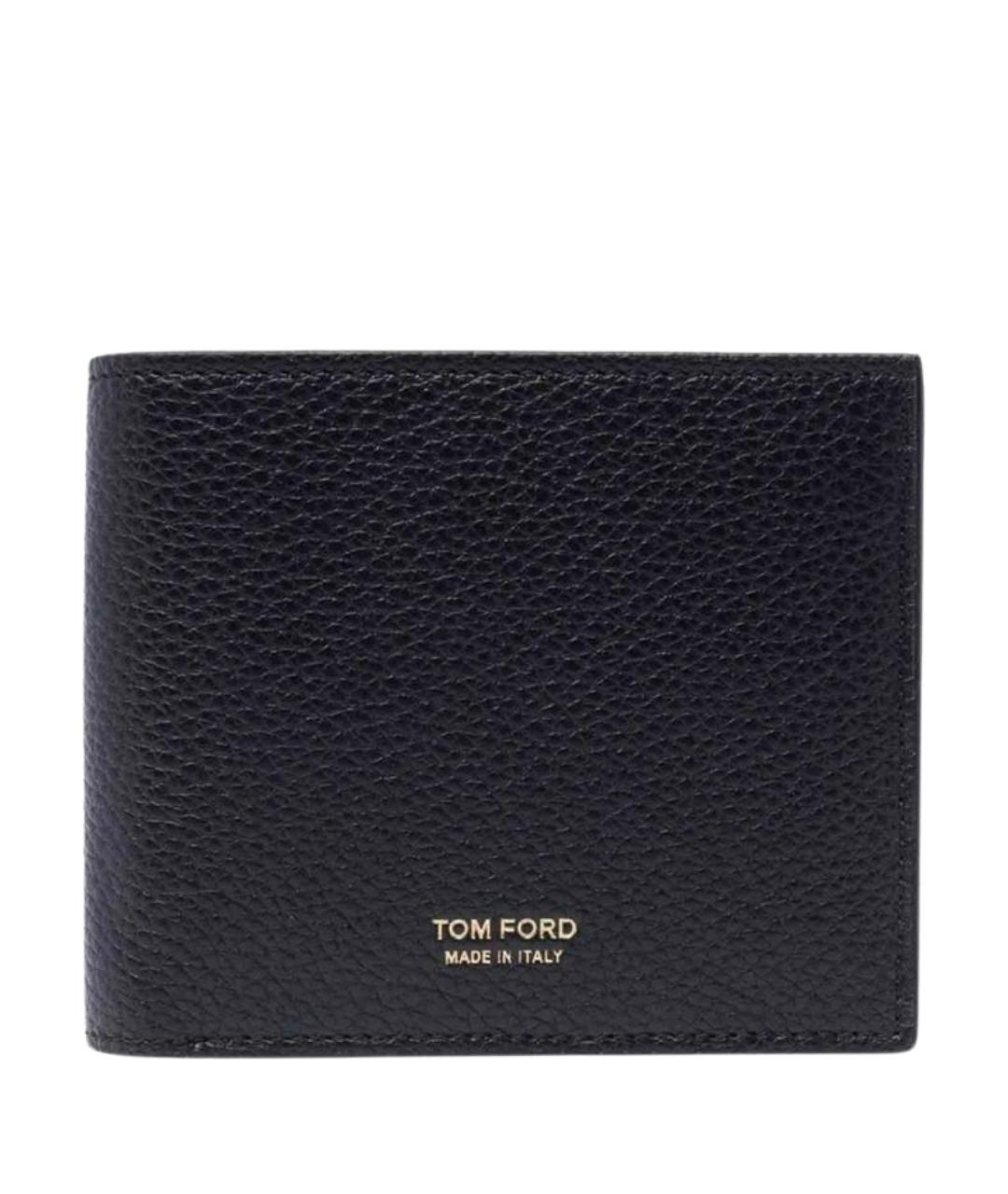 TOM FORD Черный кожаный кошелек, фото 1