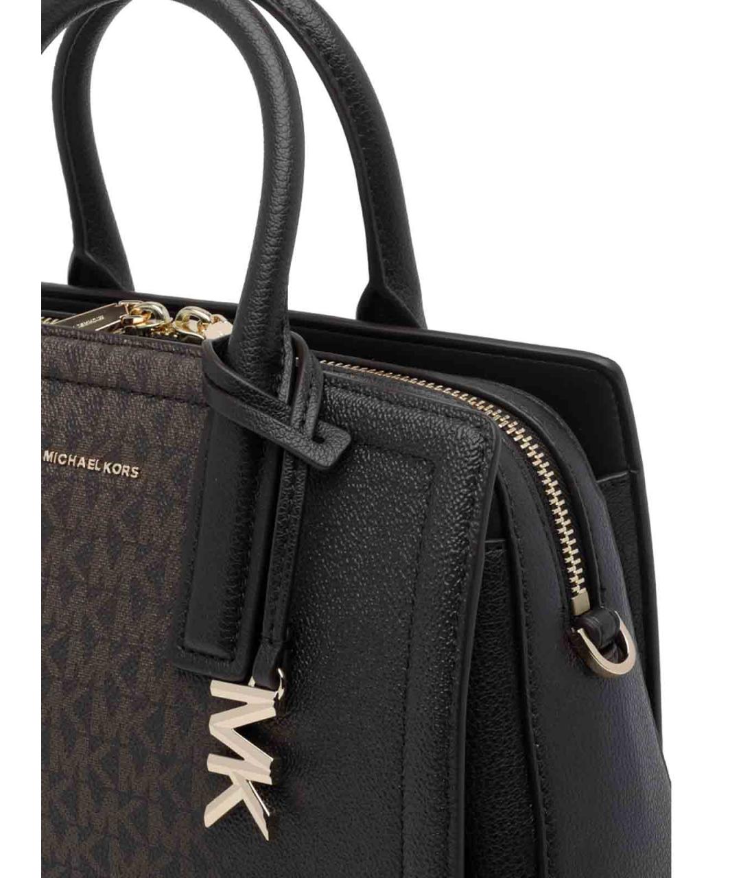MICHAEL MICHAEL KORS Коричневая кожаная сумка тоут, фото 4