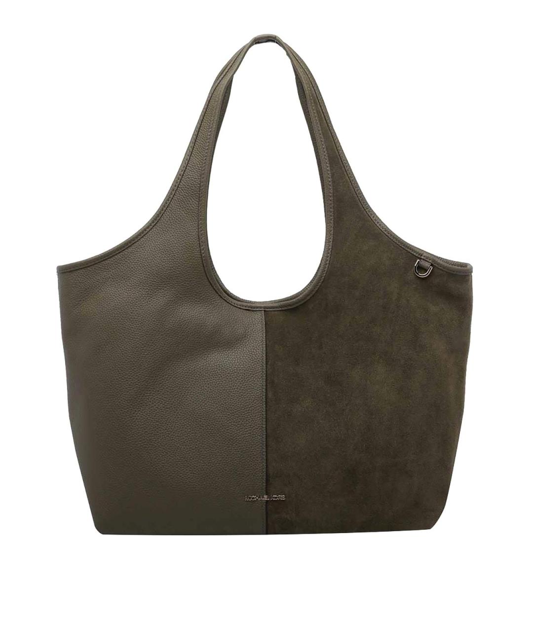MICHAEL MICHAEL KORS Хаки кожаная сумка тоут, фото 1