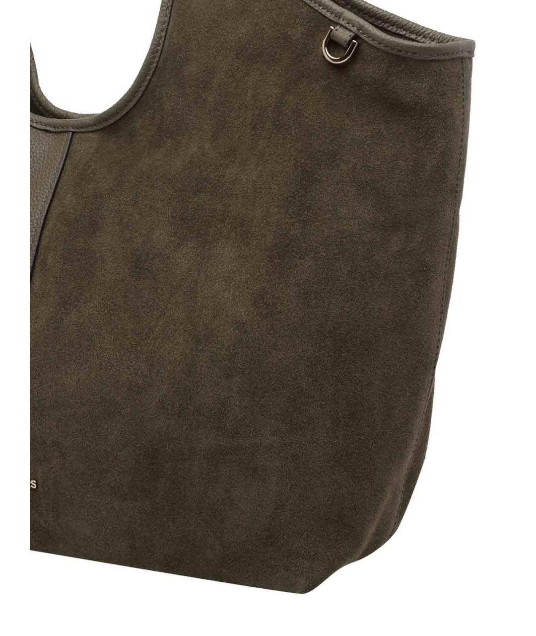 MICHAEL MICHAEL KORS Хаки кожаная сумка тоут, фото 3