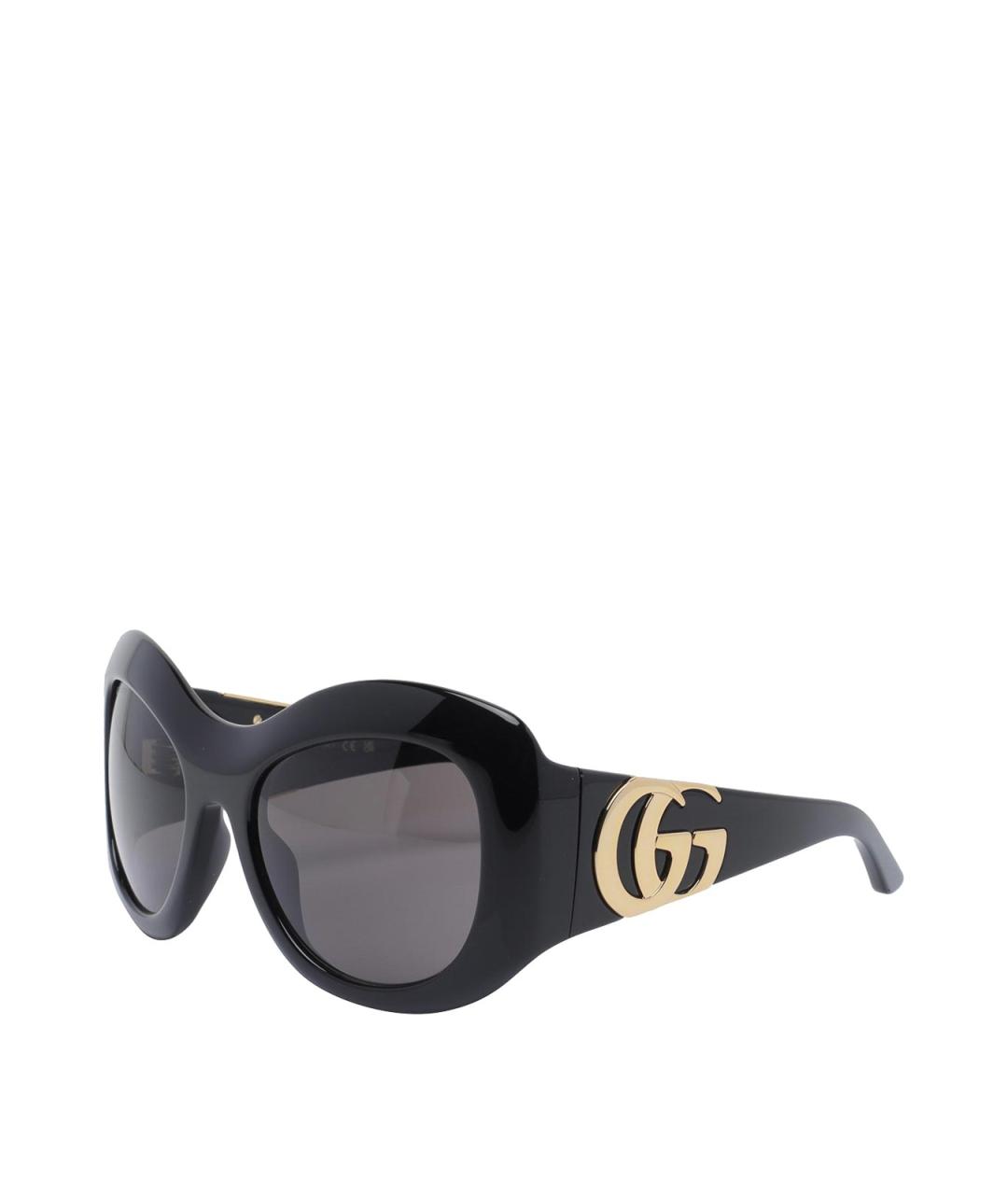 GUCCI Черные пластиковые солнцезащитные очки, фото 4
