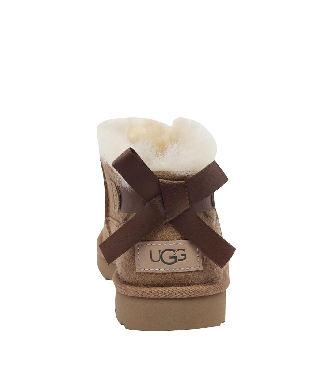 UGG Бежевые замшевые ботинки, фото 4