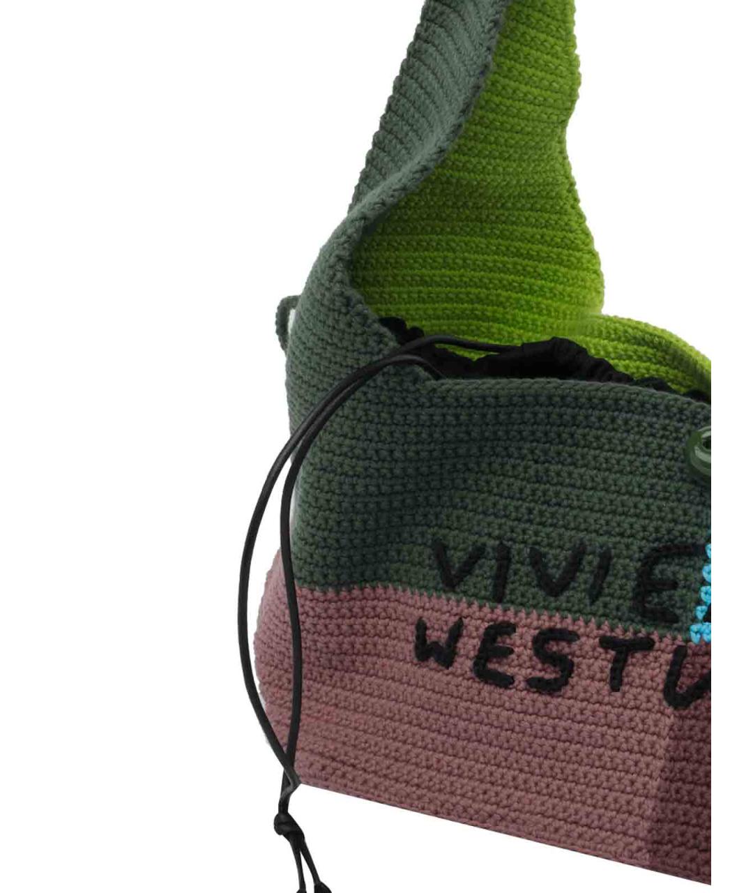 VIVIENNE WESTWOOD Мульти тканевая сумка тоут, фото 4