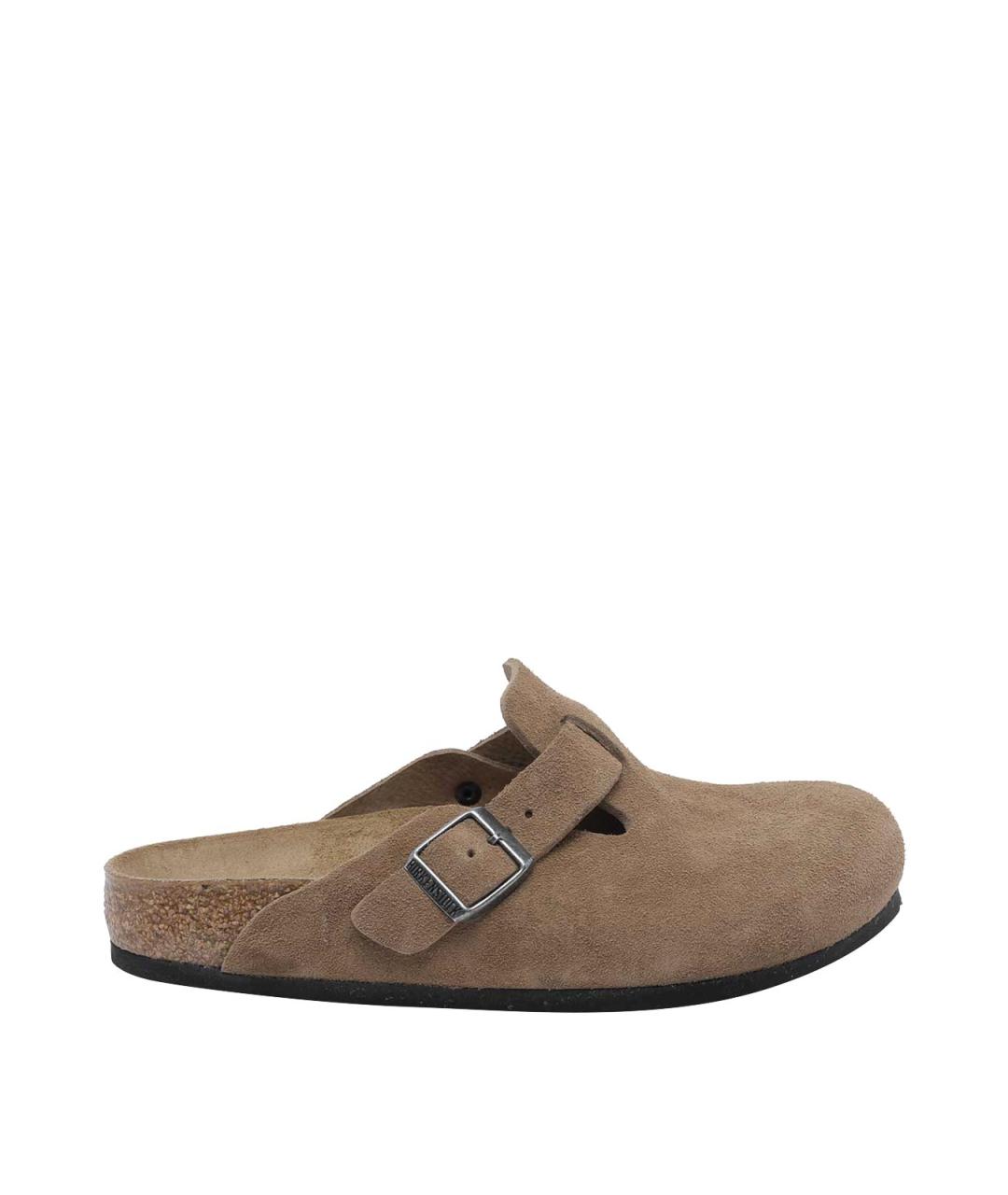 BIRKENSTOCK Бежевые замшевые мюли, фото 1