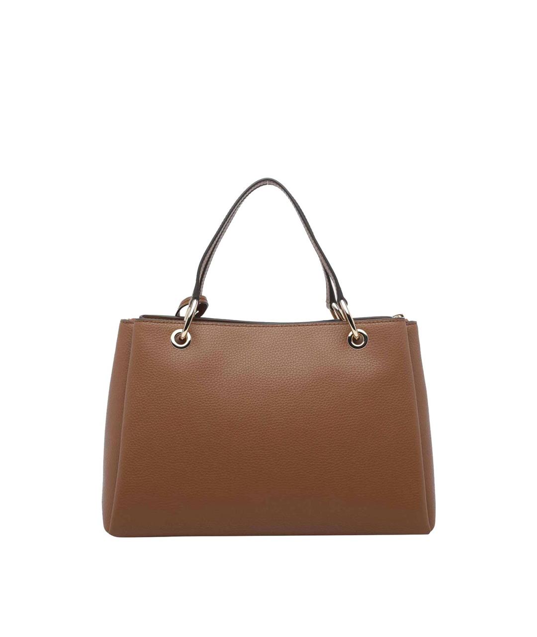 MICHAEL MICHAEL KORS Коричневая кожаная сумка тоут, фото 2