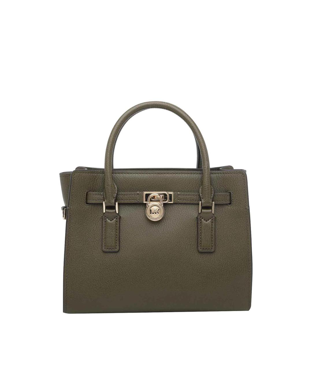MICHAEL MICHAEL KORS Хаки кожаная сумка тоут, фото 1