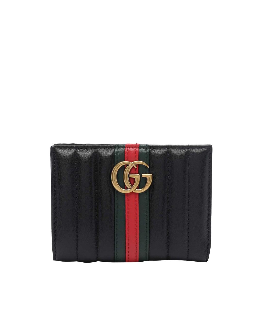 GUCCI Черный кожаный кошелек, фото 3