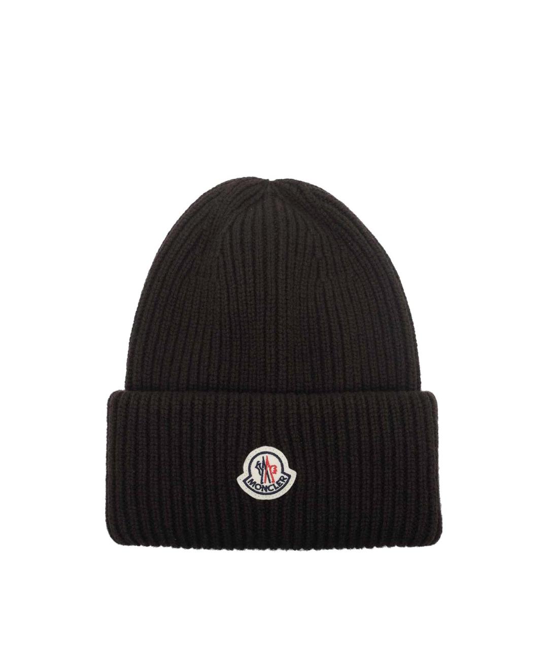 MONCLER Коричневая кашемировая шапка, фото 3