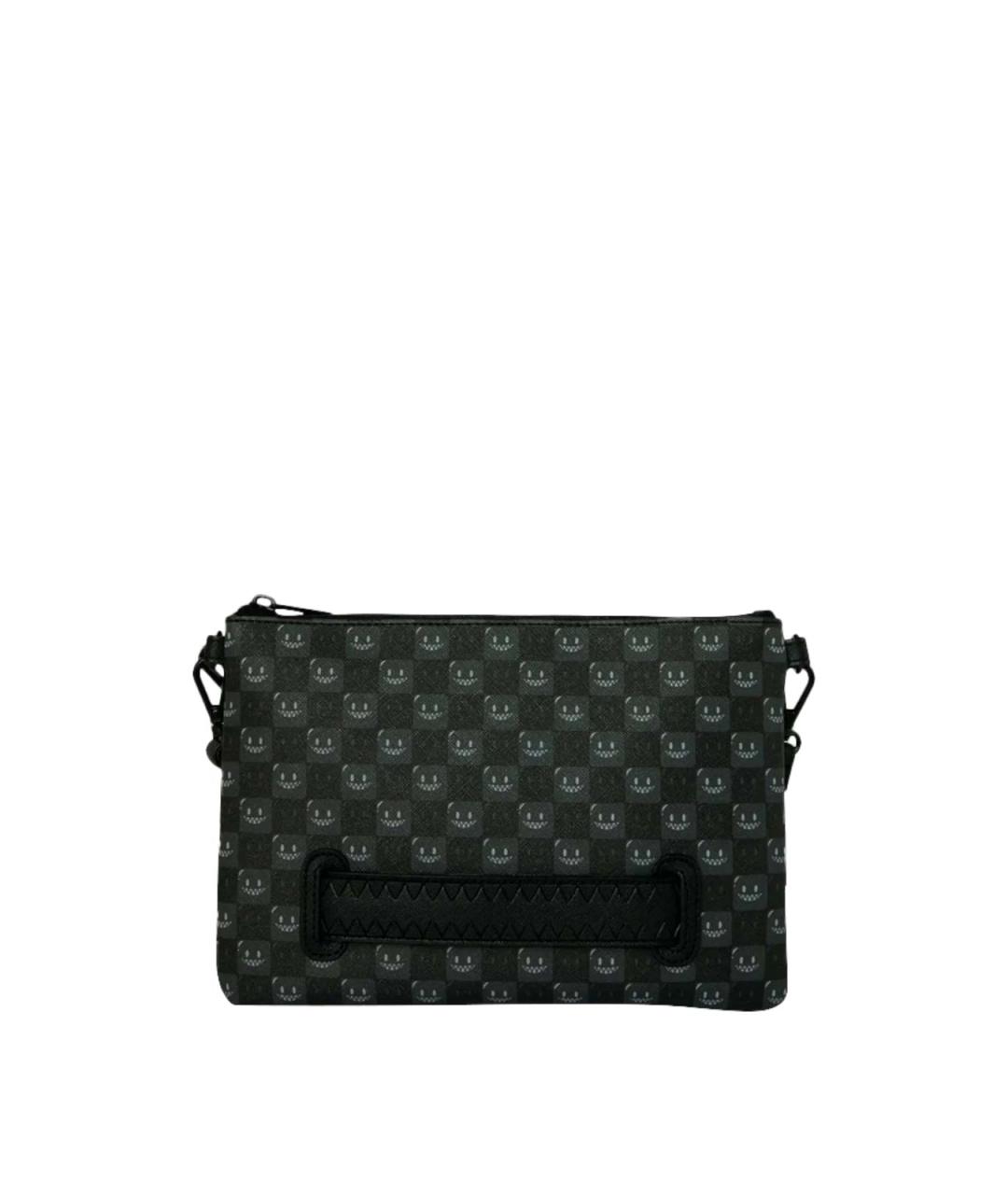 SPRAYGROUND Черная сумка на плечо из искусственной кожи, фото 4