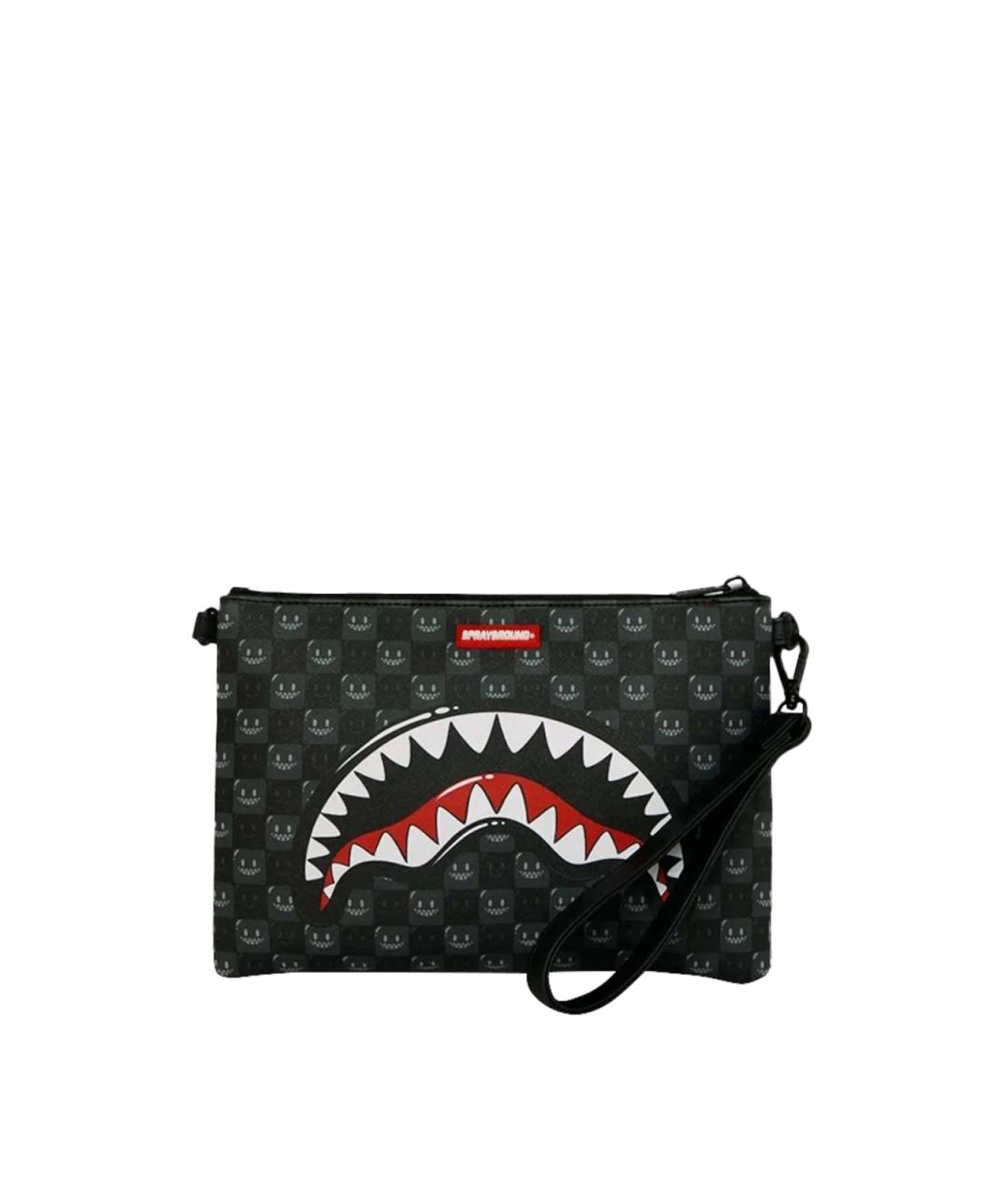 SPRAYGROUND Черная сумка на плечо из искусственной кожи, фото 3