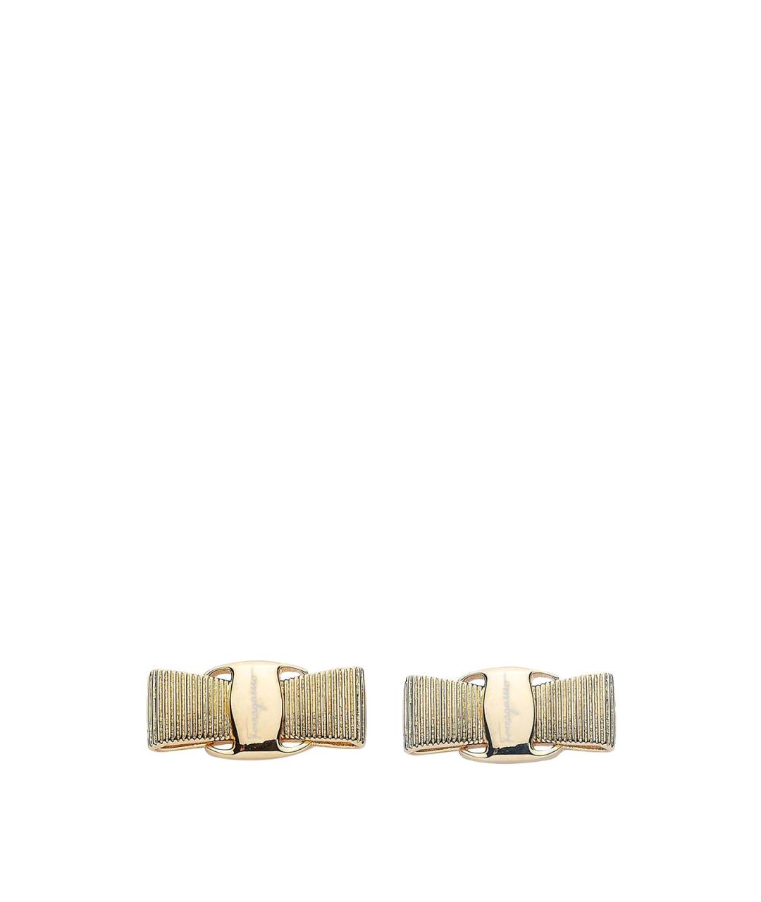 FERRAGAMO Золотые серьги из желтого золота, фото 1