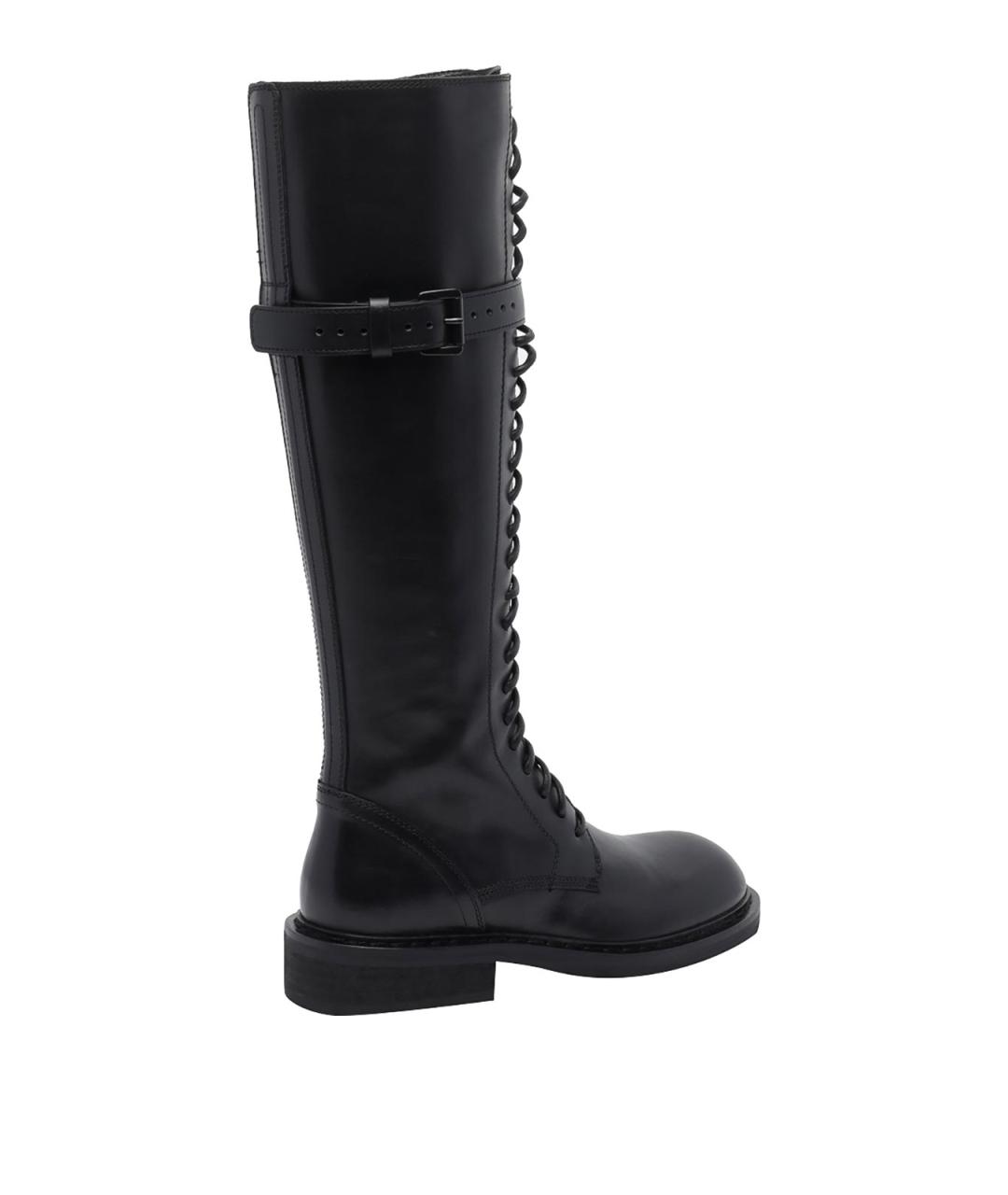 ANN DEMEULEMEESTER Черные кожаные сапоги, фото 3