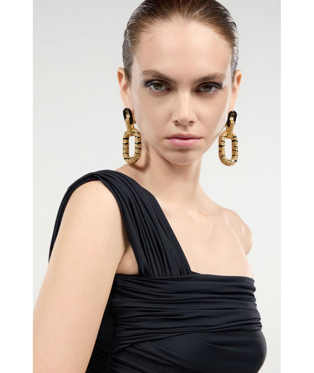 ROBERTO CAVALLI Черное коктейльное платье, фото 4