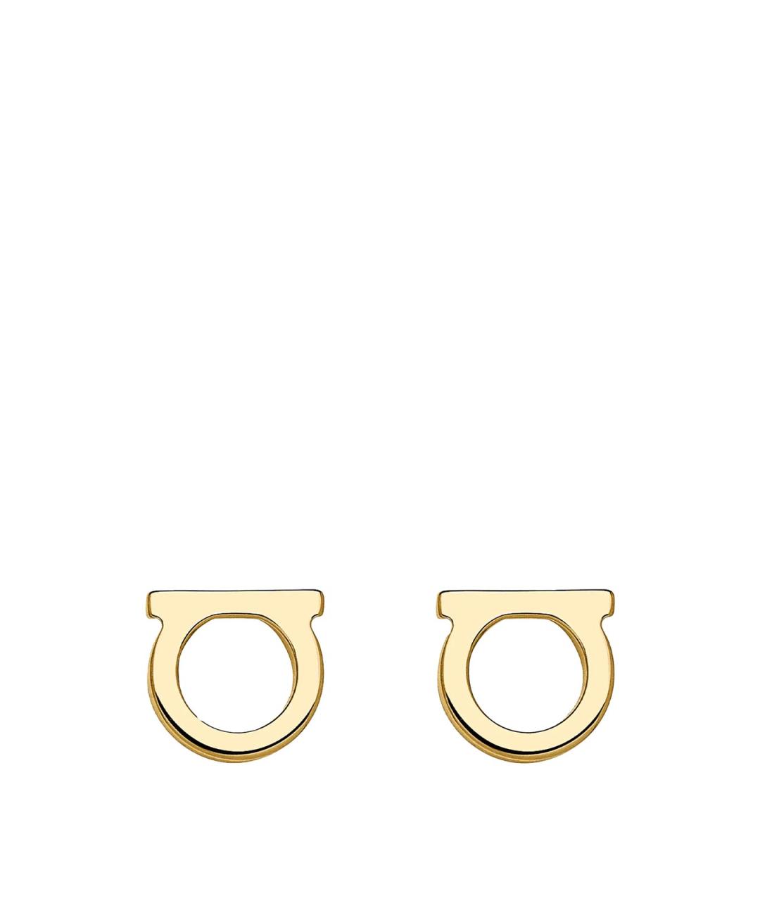 FERRAGAMO Золотые серьги из желтого золота, фото 1