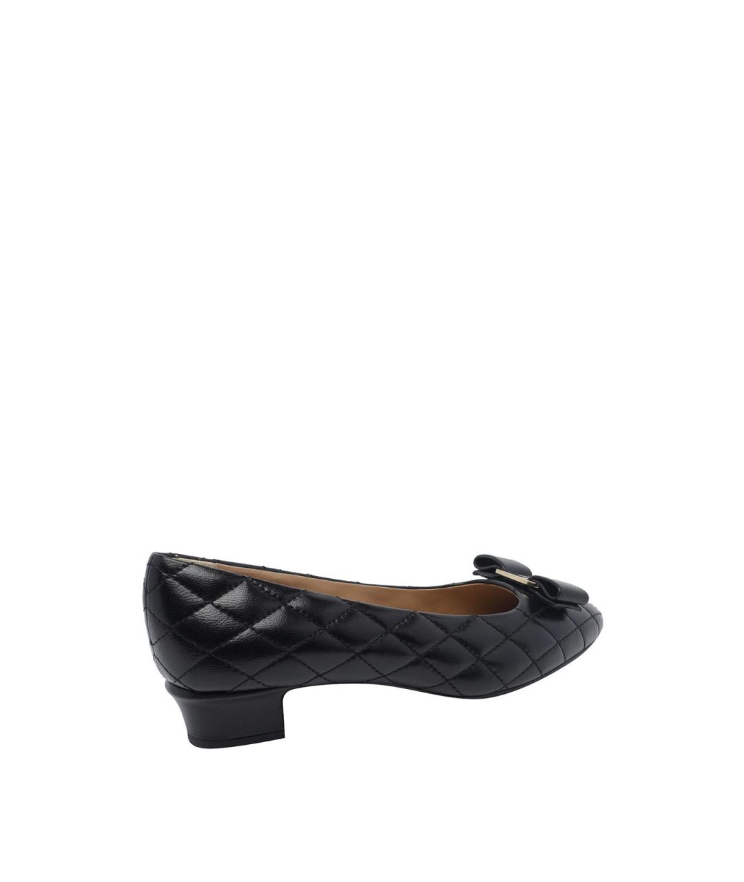 FERRAGAMO Черные кожаные туфли, фото 3