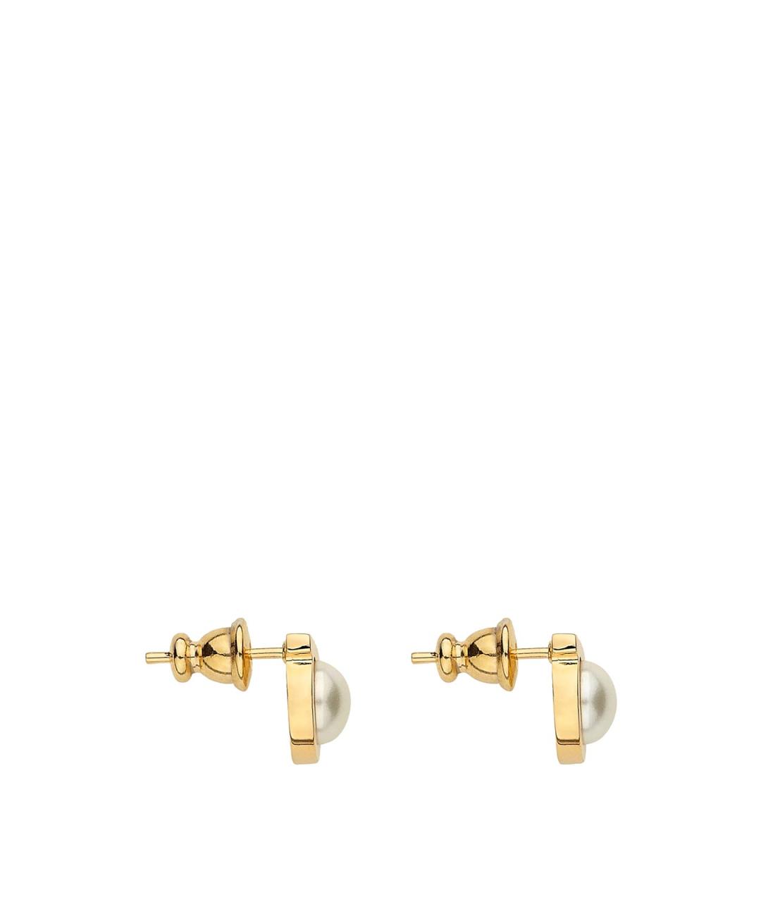 FERRAGAMO Золотые латунные серьги, фото 2