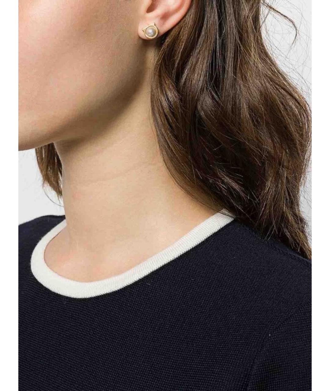 FERRAGAMO Золотые латунные серьги, фото 3