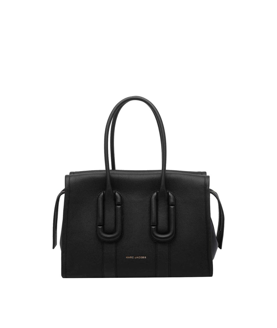 MARC JACOBS Черная кожаная сумка тоут, фото 3