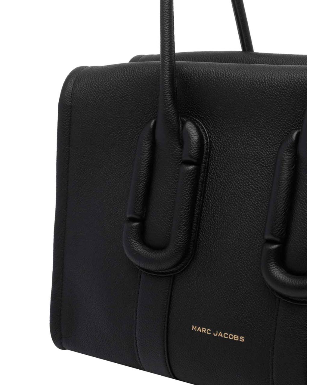MARC JACOBS Черная кожаная сумка тоут, фото 4