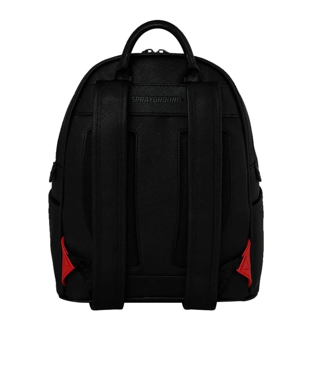 SPRAYGROUND Черный рюкзак из искусственной кожи, фото 4