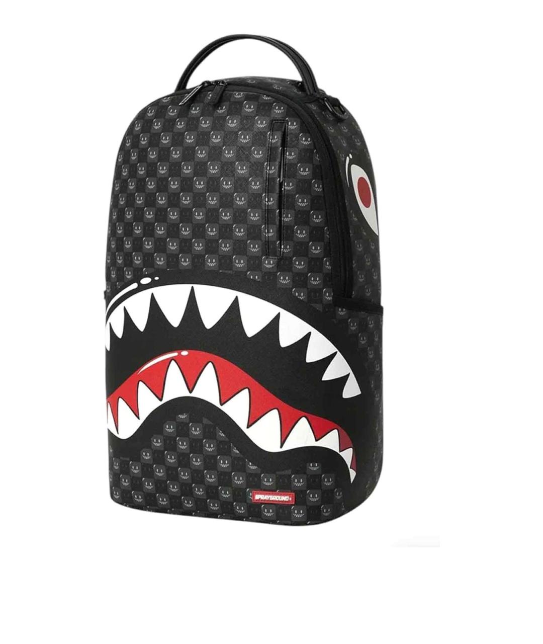 SPRAYGROUND Черный рюкзак из искусственной кожи, фото 2