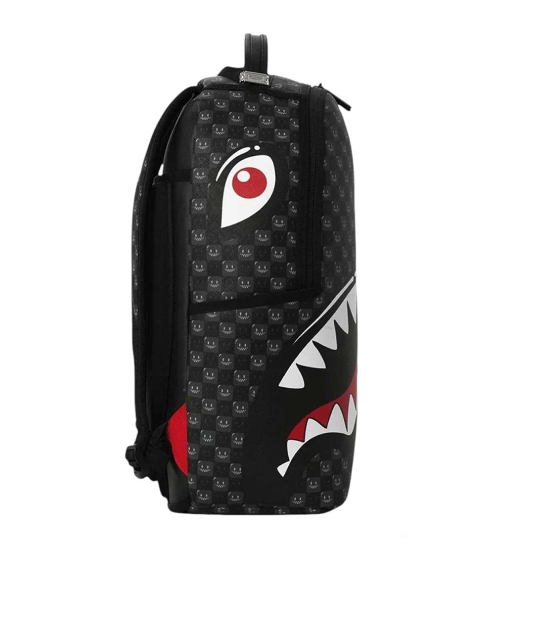 SPRAYGROUND Черный рюкзак из искусственной кожи, фото 3
