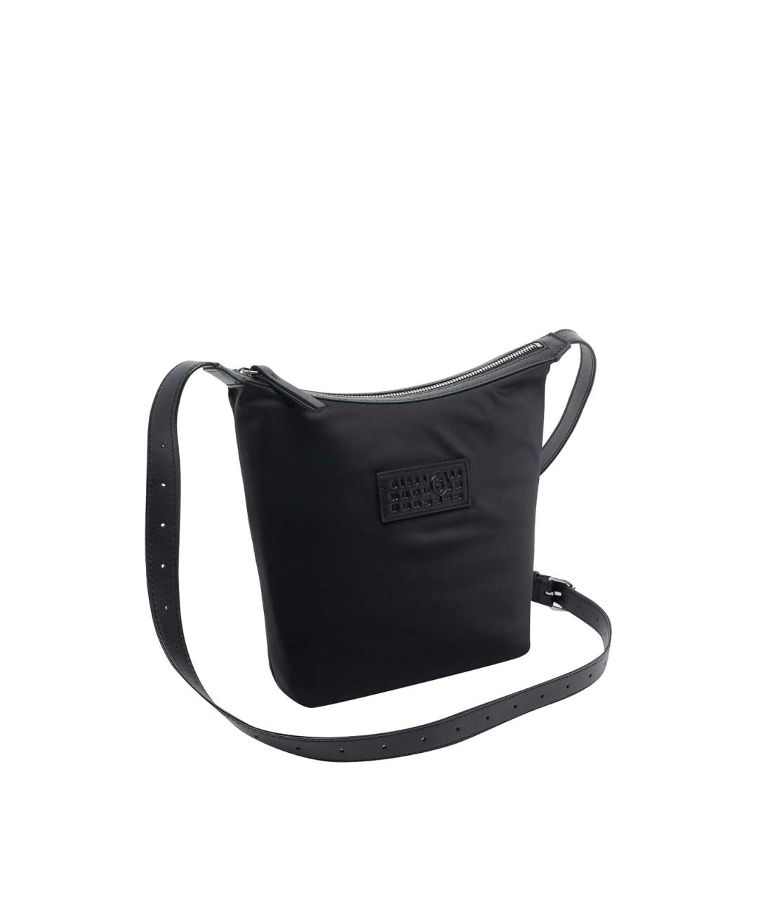 MM6 MAISON MARGIELA Черная тканевая сумка на плечо, фото 2