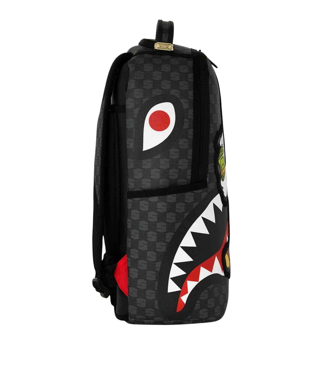 SPRAYGROUND Черный рюкзак из искусственной кожи, фото 2