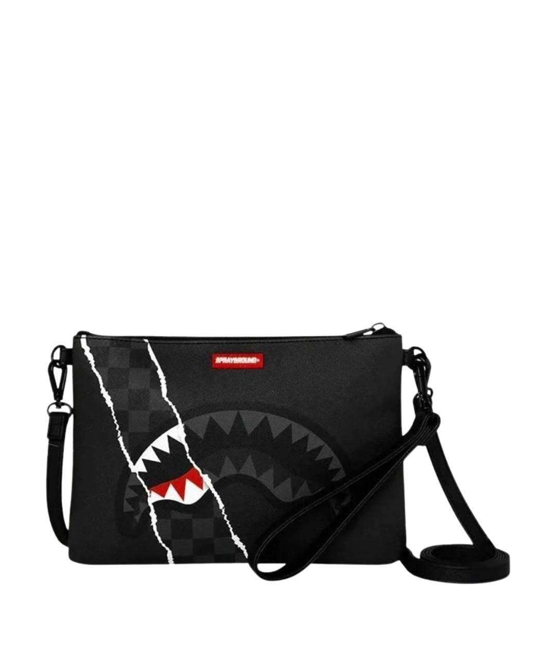 SPRAYGROUND Черная сумка на плечо из искусственной кожи, фото 1
