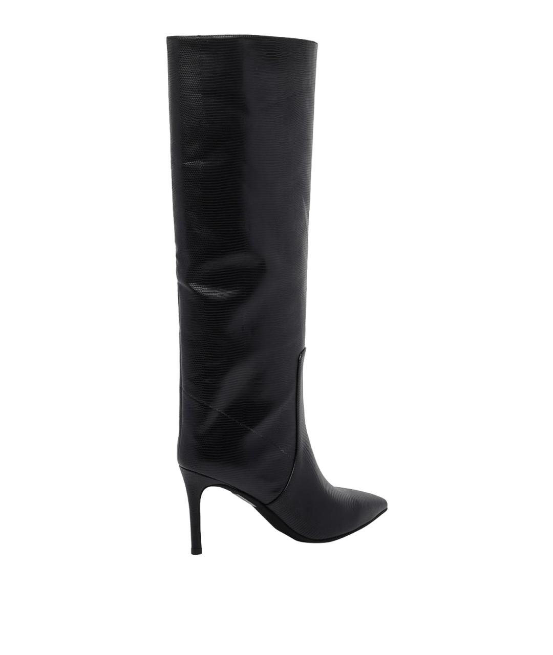 JEFFREY CAMPBELL Черные кожаные сапоги, фото 3