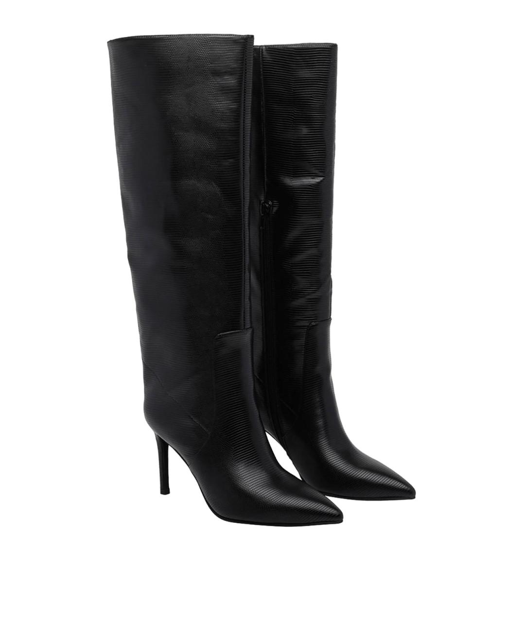 JEFFREY CAMPBELL Черные кожаные сапоги, фото 2