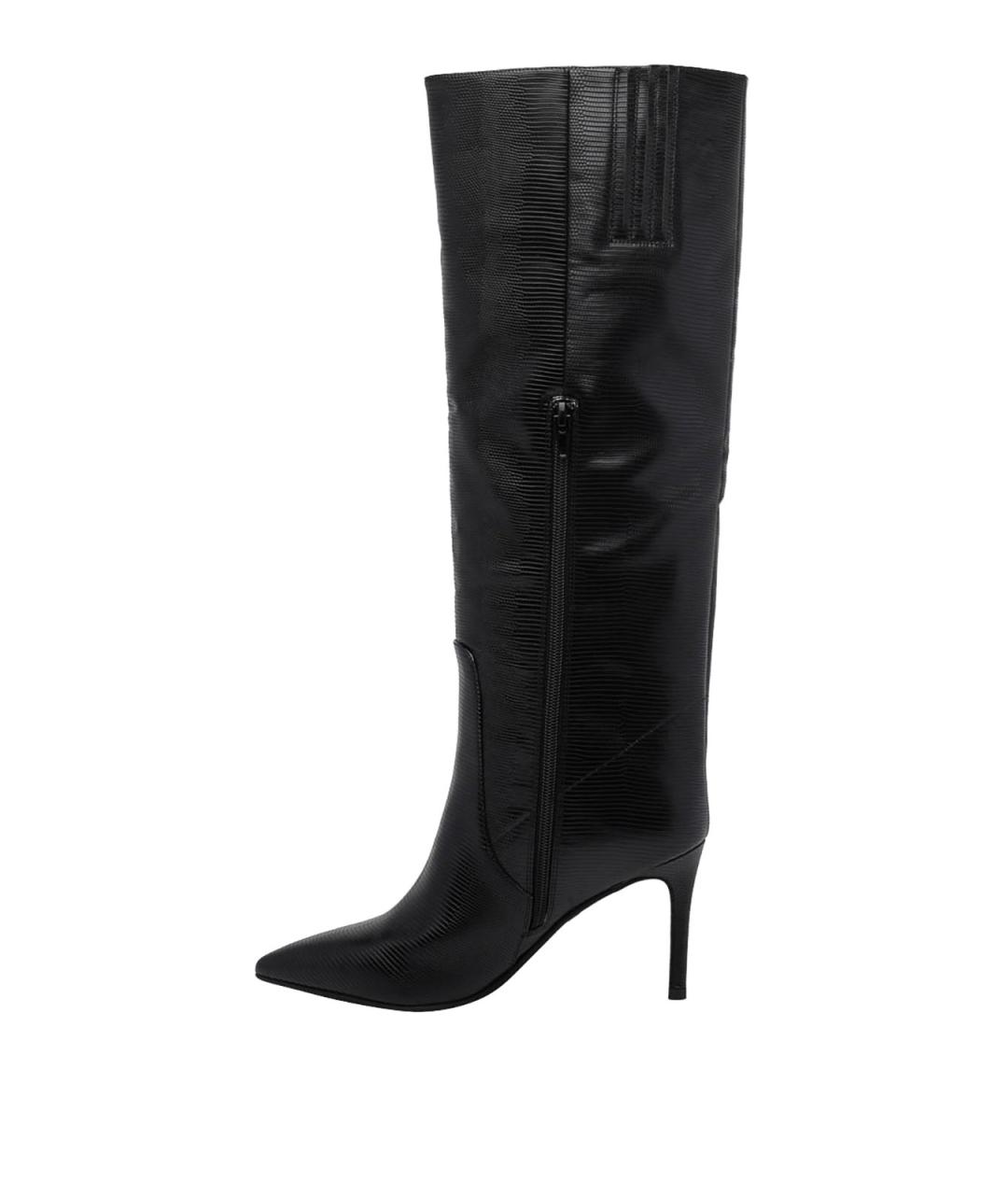 JEFFREY CAMPBELL Черные кожаные сапоги, фото 4