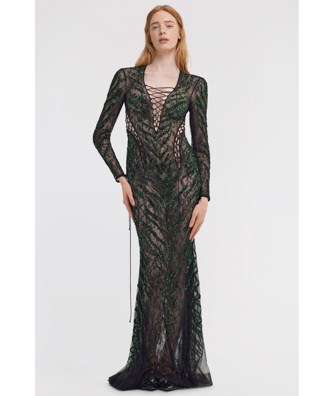 ROBERTO CAVALLI Черное коктейльное платье, фото 2
