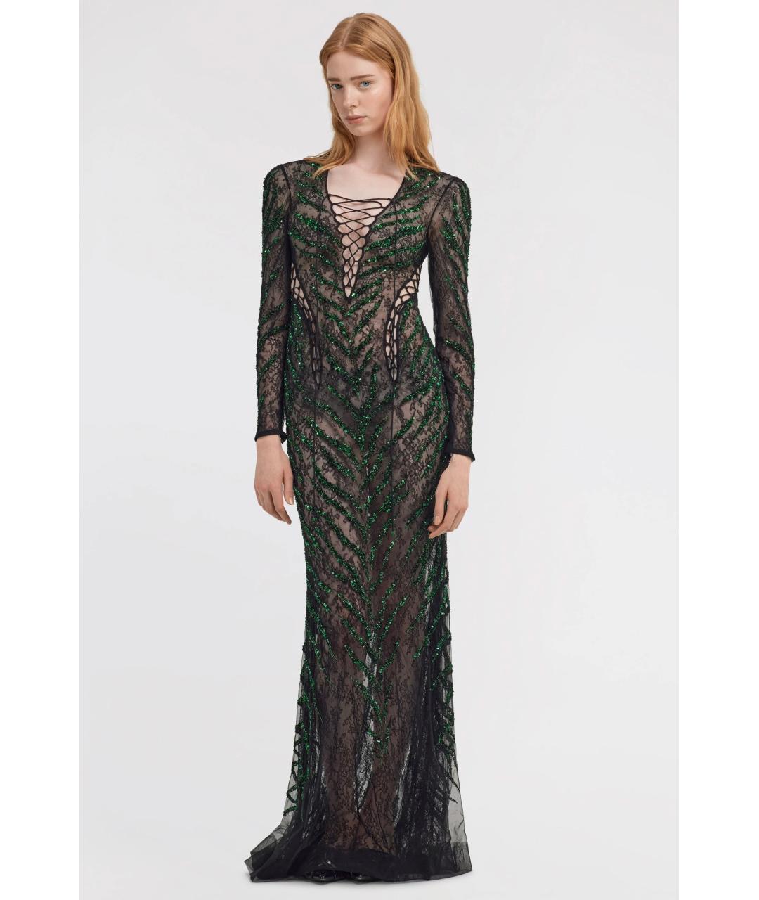 ROBERTO CAVALLI Черное коктейльное платье, фото 3