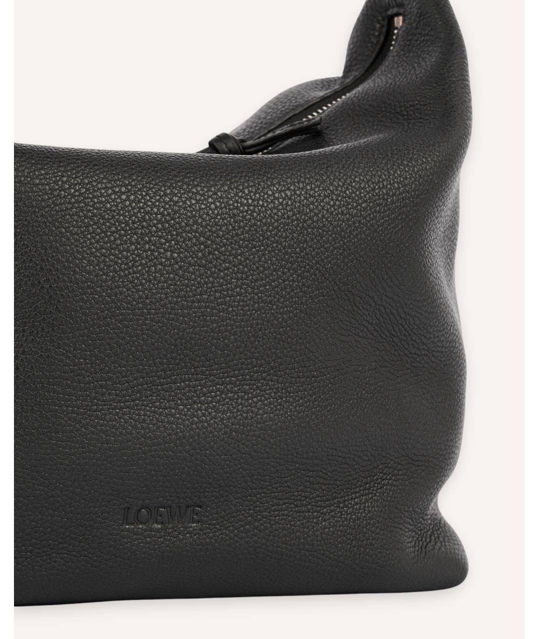 LOEWE Черная кожаная сумка на плечо, фото 3