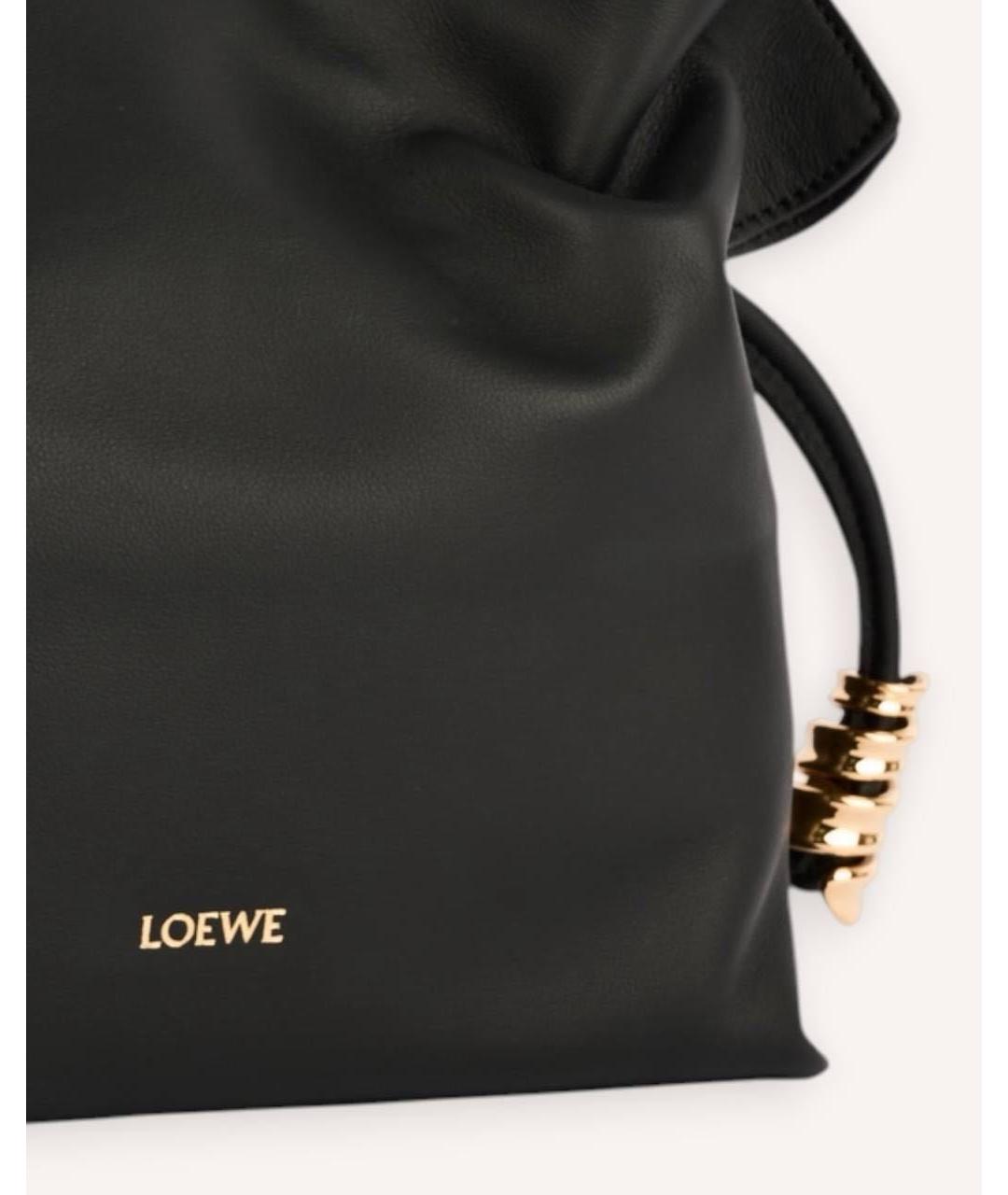 LOEWE Черная кожаная сумка через плечо, фото 4